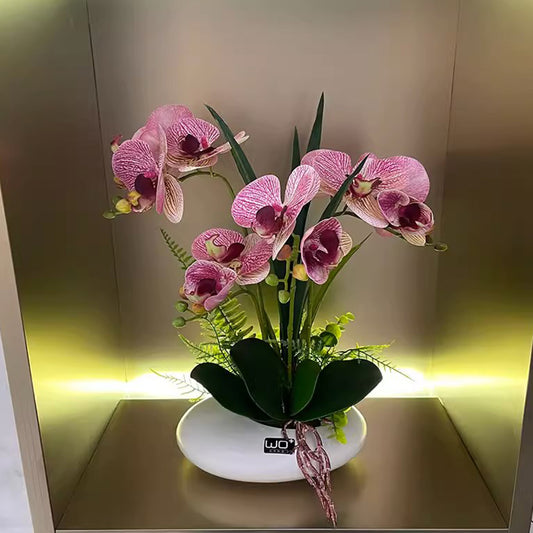 PU Simulated Phalaenopsis Orchid Set