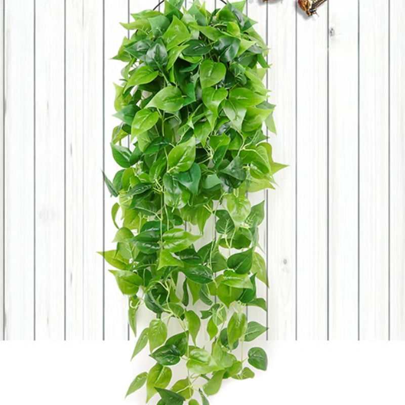 Simulated Green Vine Hanging Basket