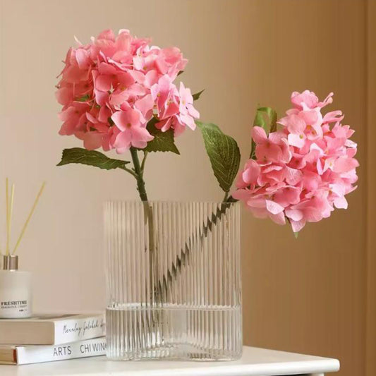 Pink Simulation Hydrangea Flowers